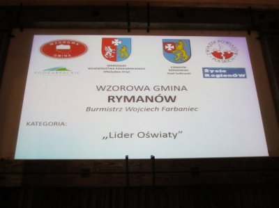 Gmina Rymanów - Lider Oświaty - wyniki konkursu Wzorowa Gmina Podkarpacia